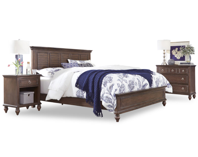 Marie King Bed, Nightstand and Chest