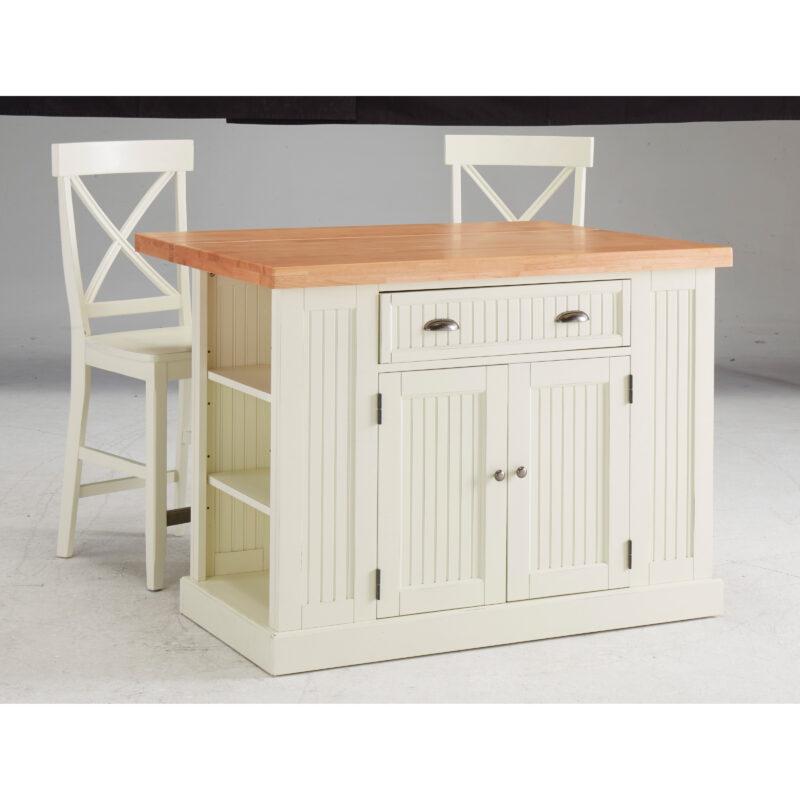 Hartford 3 Piece Kitchen Island Set