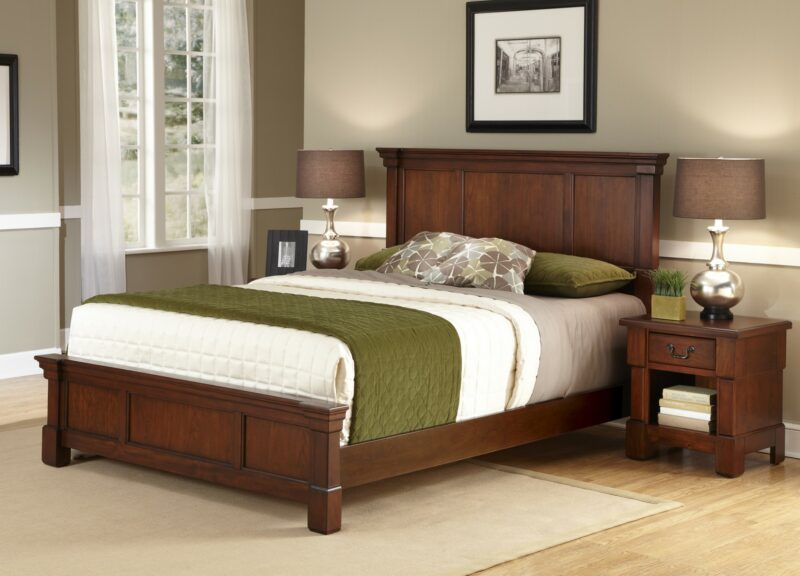 Aspen Queen Bed and Nightstand