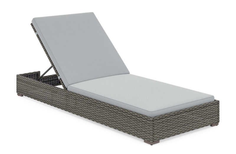 Boca Raton Outdoor Chaise Lounge Pair and Side Table