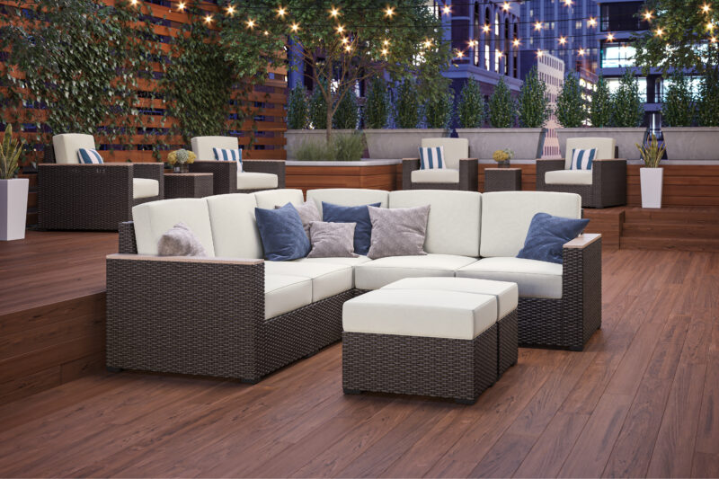 Palm Springs Outdoor 5 Seat Sectional