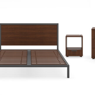 Merge Queen Bed, Two Nightstands and Chest