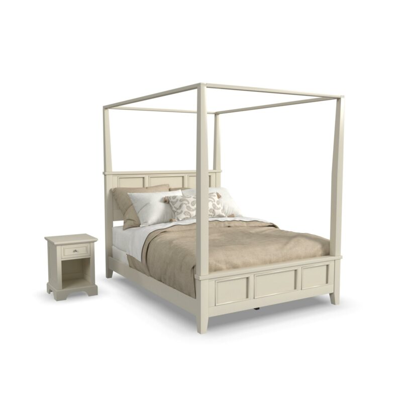 Century Queen Bed and Nightstand