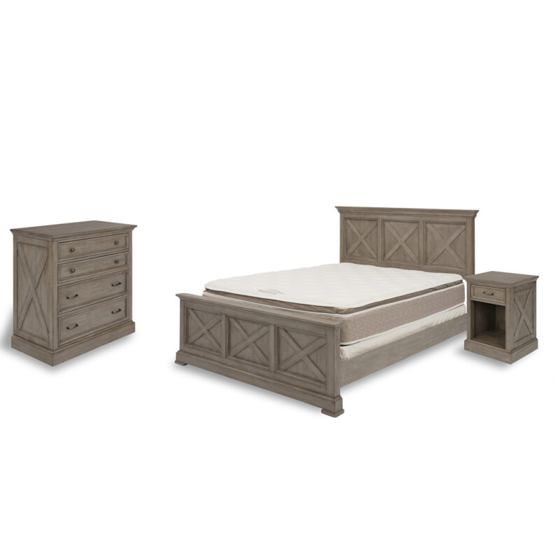 Walker Queen Bed, Nightstand and Chest