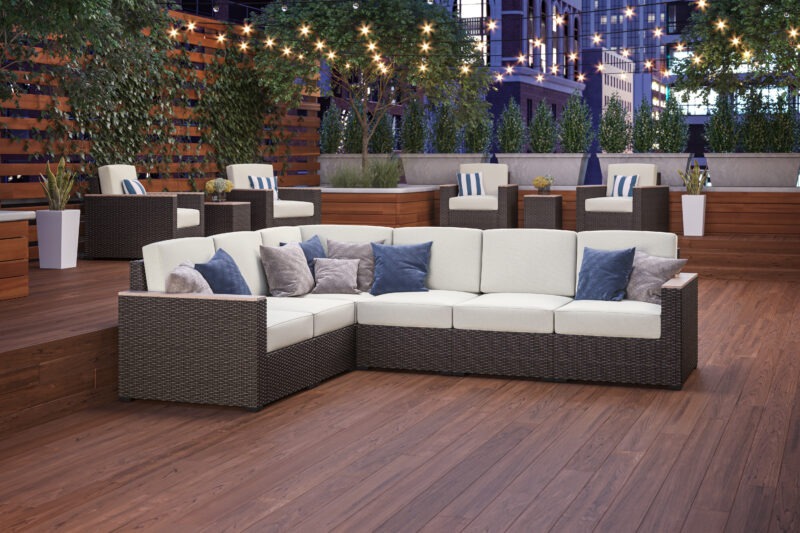 Palm Springs Outdoor 6 Seat Sectional