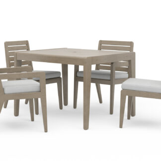 Sustain Outdoor Dining Table and Four Chairs