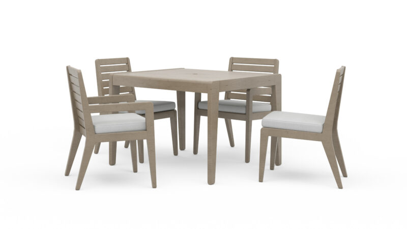 Sustain Outdoor Dining Table and Four Chairs