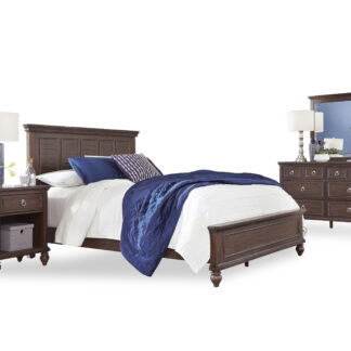 Marie Queen Bed, Nightstand and Dresser with Mirror