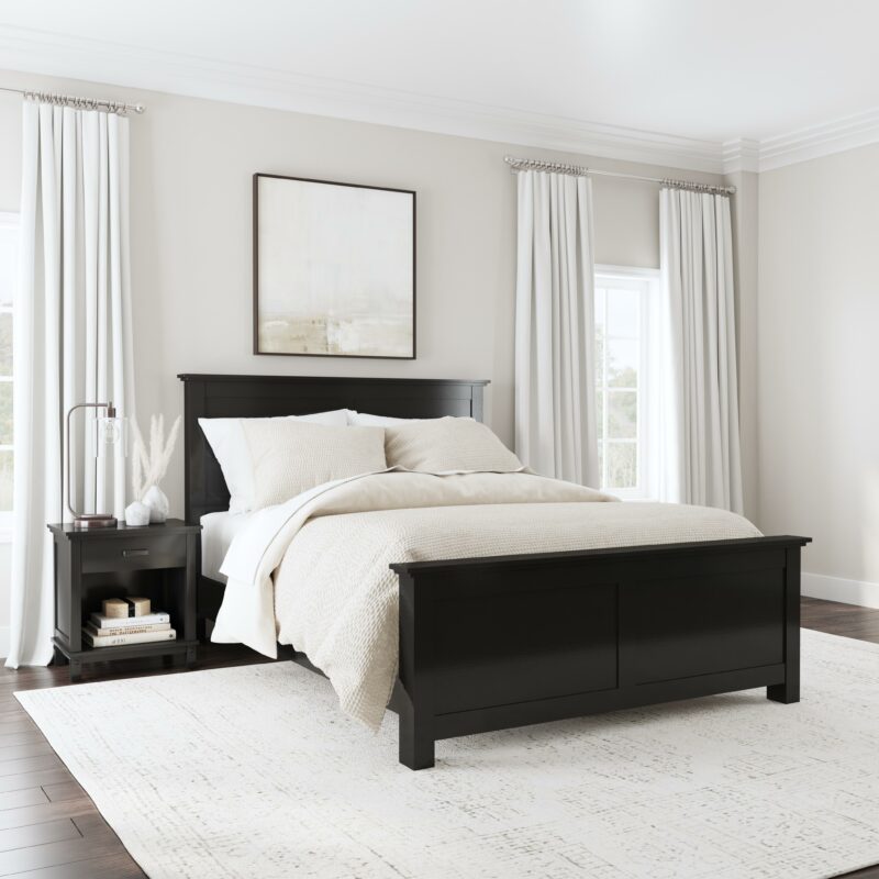 Oak Park Queen Bed and Nightstand