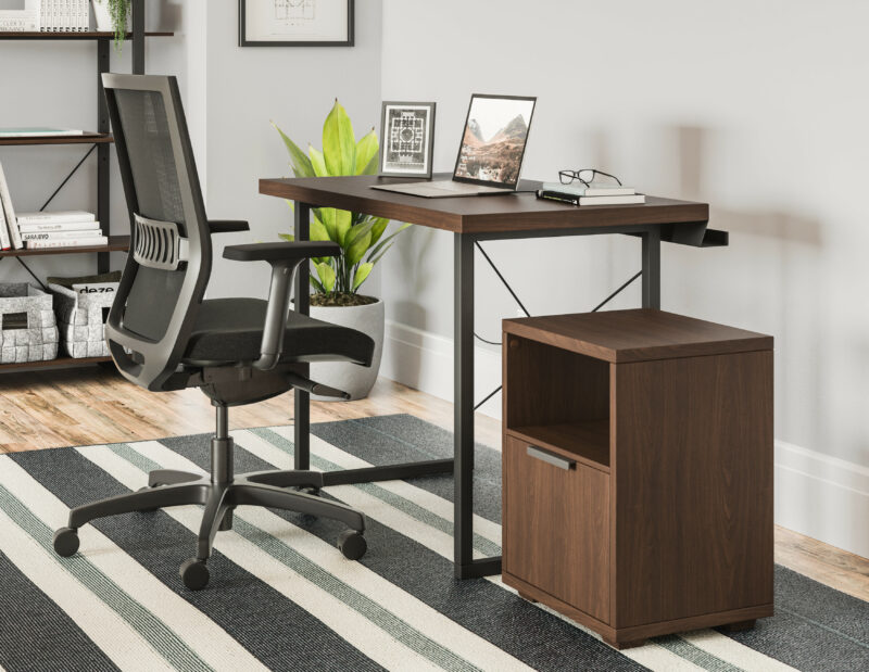 Merge Desk with File Cabinet