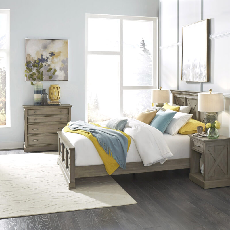 Walker Queen Bed, Nightstand and Chest