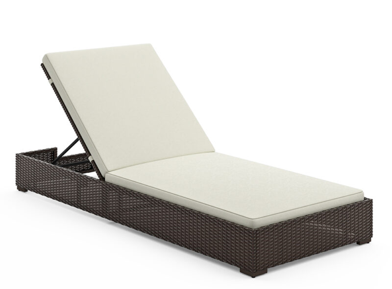 Palm Springs Outdoor Chaise Lounge Pair and Side Table