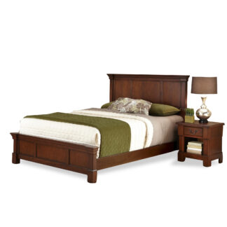 Aspen Queen Bed and Nightstand