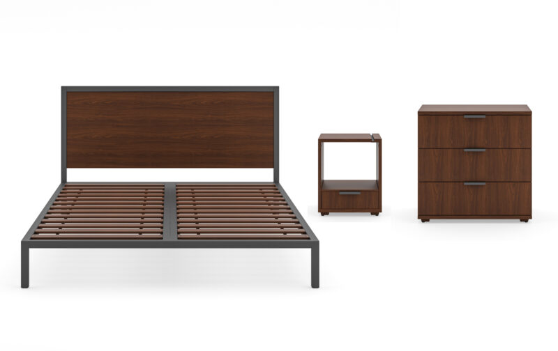 Merge Queen Bed, Nightstand and Chest