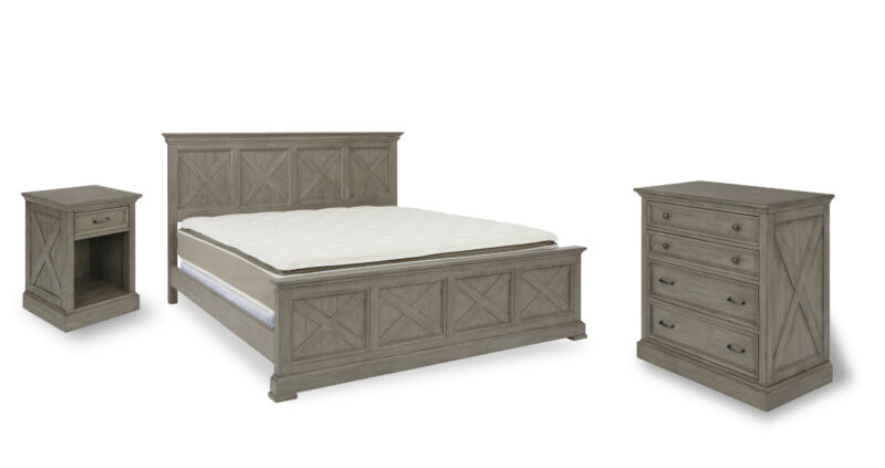 Walker King Bed, Nightstand and Chest