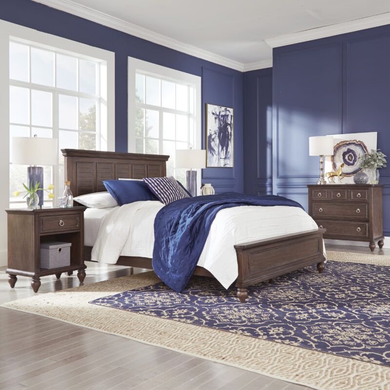 Marie Queen Bed, Nightstand and Chest