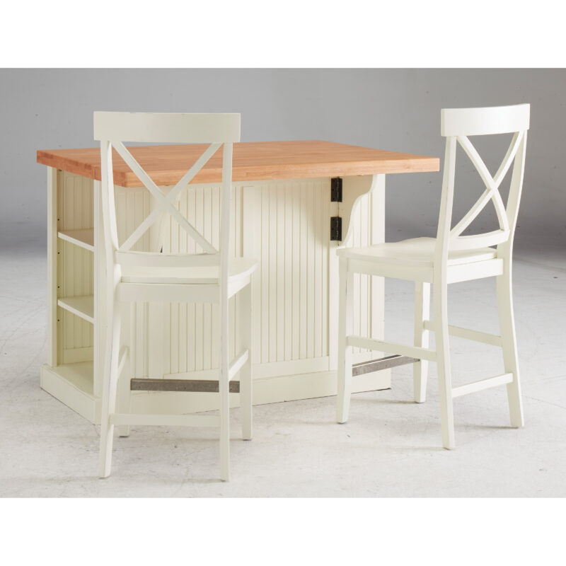 Hartford 3 Piece Kitchen Island Set