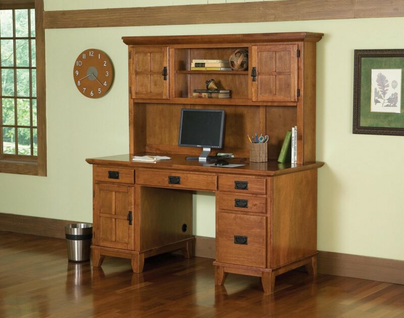 Lloyd Pedestal Desk with Hutch