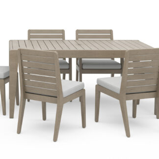 Sustain Outdoor Dining Table and Six Chairs