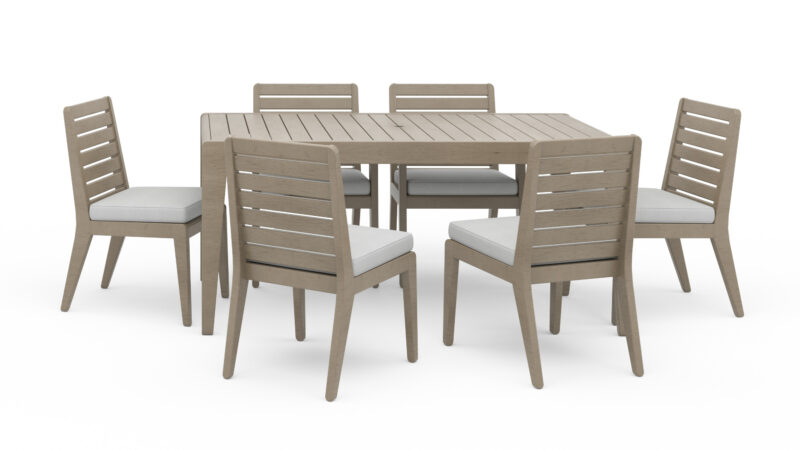 Sustain Outdoor Dining Table and Six Chairs