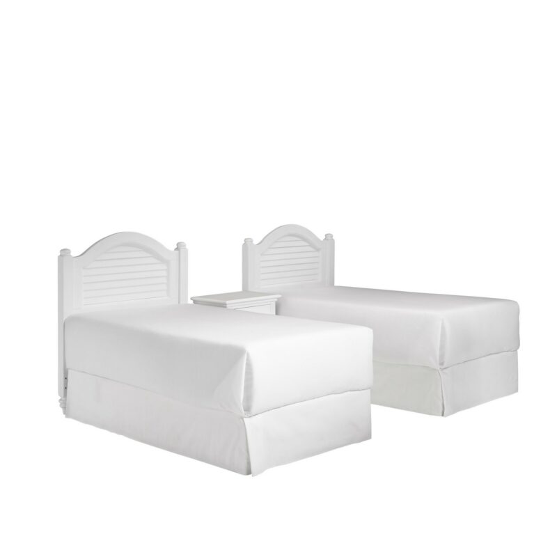 Penelope Two Twin Headboards and Nightstand