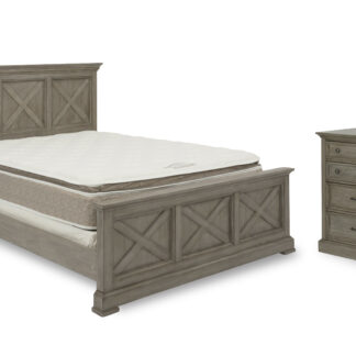 Walker Queen Bed, Nightstand and Dresser with Mirror