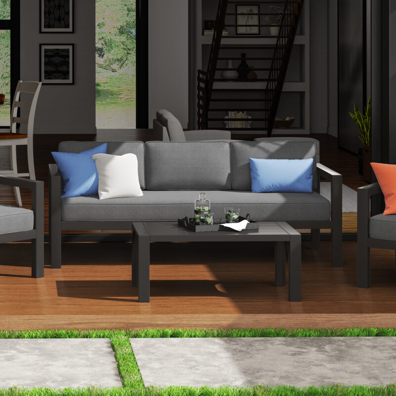 Grayton Outdoor Aluminum Sofa