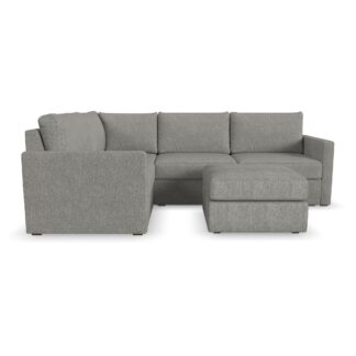 Flex 4-Seat Sectional with Standard Arm and Ottoman