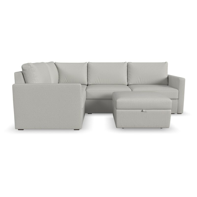 Flex 4-Seat Sectional with Standard Arm and Storage Ottoman