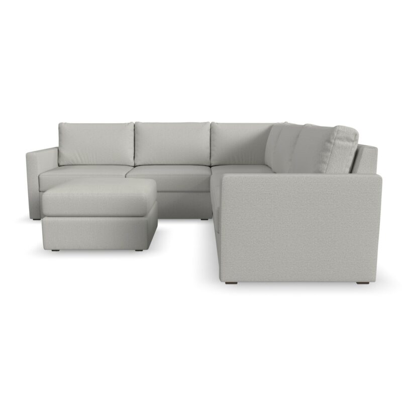 Flex 5-Seat Sectional with Standard Arm and Ottoman