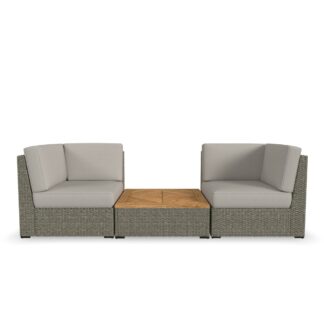 Boca Raton Outdoor Chair Pair and Coffee Table